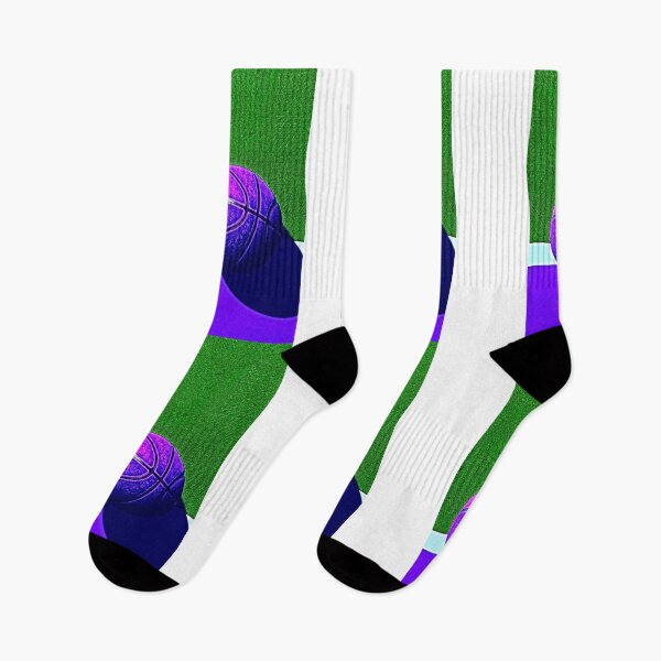 Item preview, Basketball ball is purple and green grass designed and sold by Vasa23.
