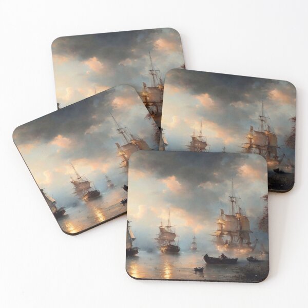 Item preview, Ships at sea designed and sold by M-Y-A-R-T-.