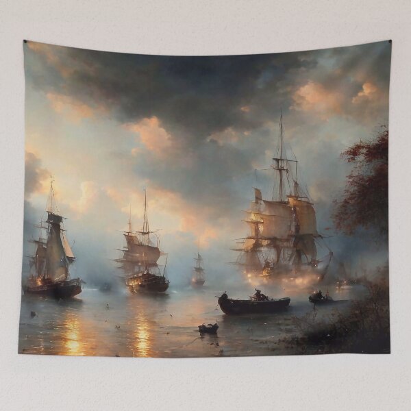 Item preview, Ships at sea designed and sold by M-Y-A-R-T-.