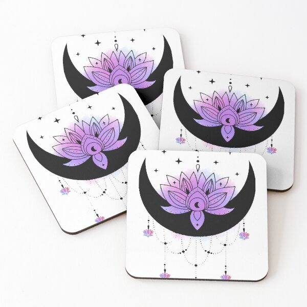 Item preview, Moon lotus mandala magical designed and sold by hillermancarrie.