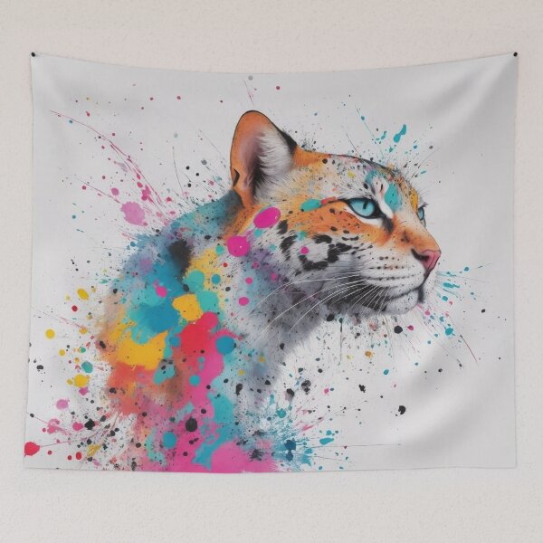 Item preview, Leopard in Pictorial Explosion of Color designed and sold by IonDigitalArts.