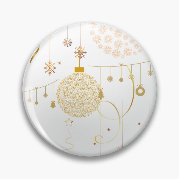 Item preview, Christmas print white and gold designed and sold by HofD.