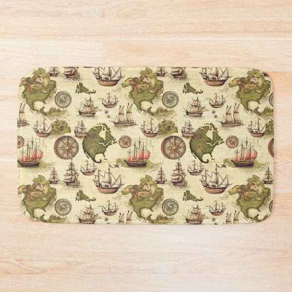 Item preview, Vintage map pattern designed and sold by Alessandro Remo Mazzoni Remotextiles.