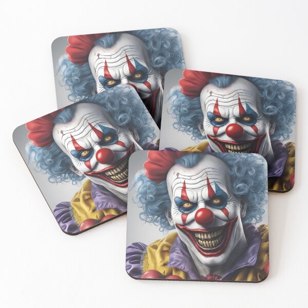 Item preview, scary horror clown, Halloween, psycho, evil designed and sold by Mauswohn.