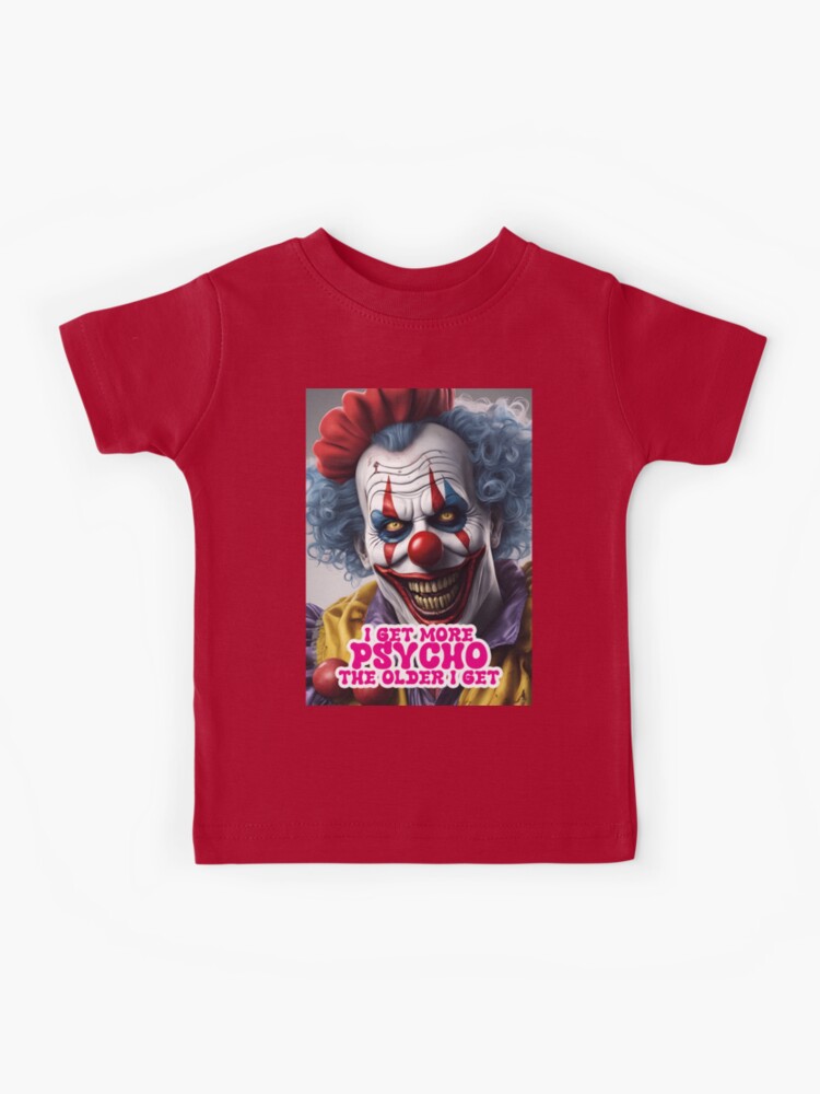 Kinder T-Shirt mit gruseliger horror Clown, Halloween, psycho, böse von  Mauswohn