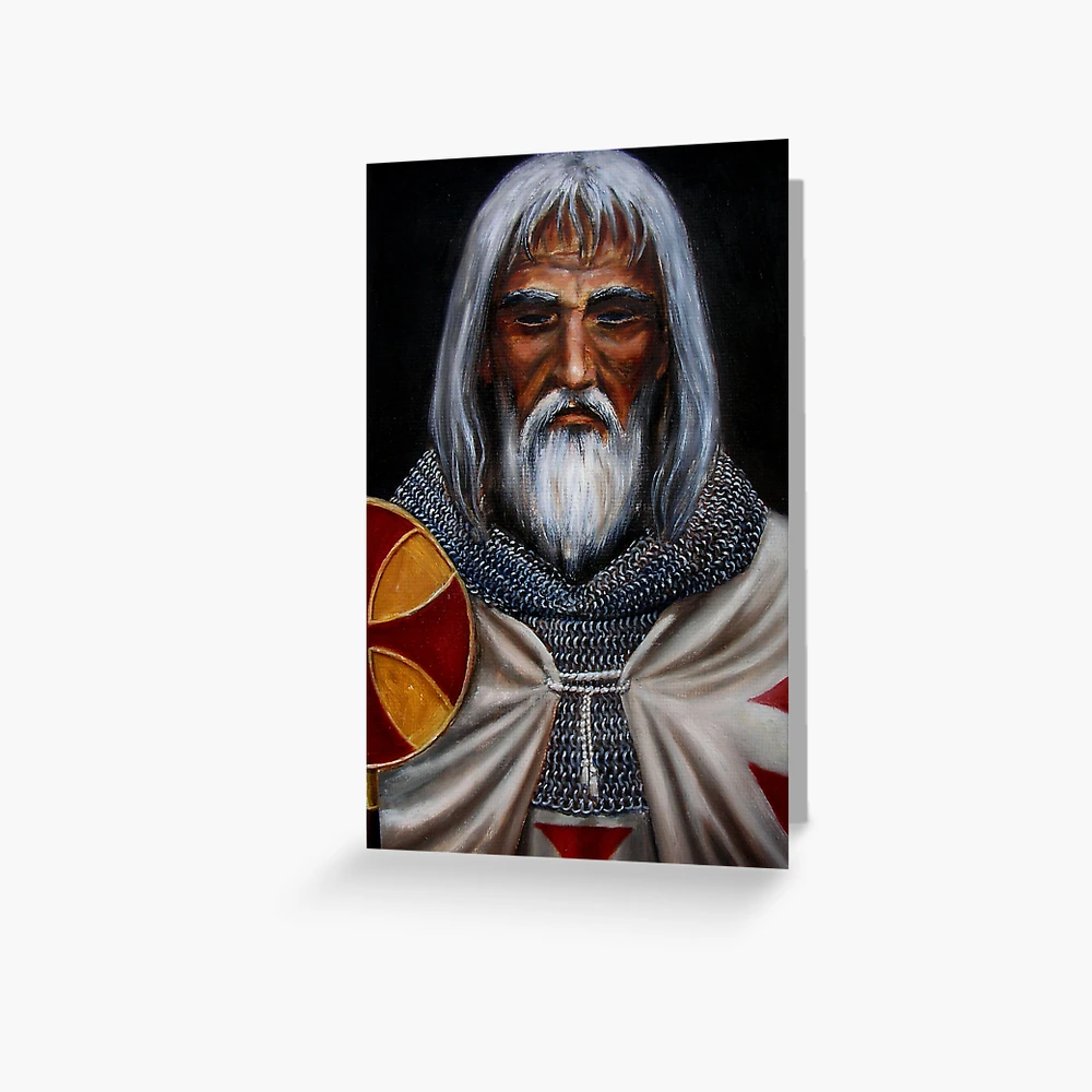 Jacques De Molay, Last Grand Master of the Knights Templar Duvet