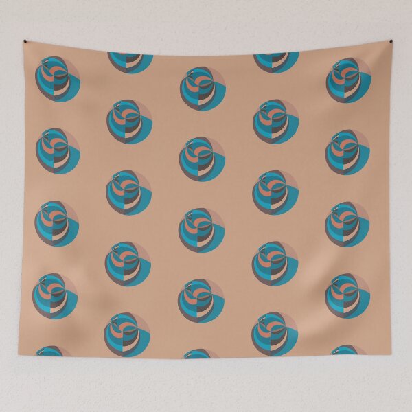 Item preview, Optic Art Blue and Mocha designed and sold by PlanetLucky.