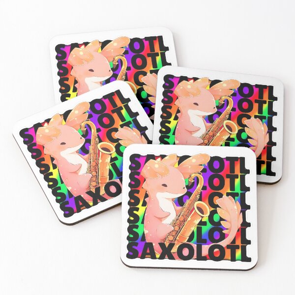 Item preview, Rainbow Saxolotl Axolotl Sticker Design with Blurred Edges by ZeesDesign on Redbubble designed and sold by ZEESDESIGN.