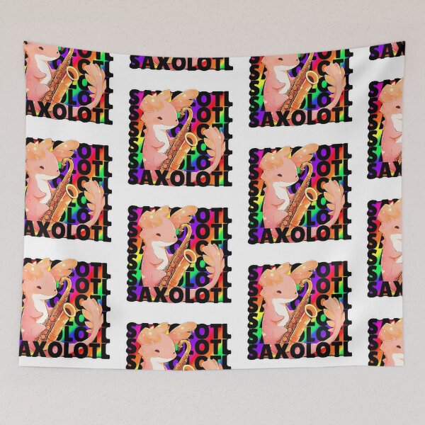 Item preview, Rainbow Saxolotl Axolotl Sticker Design with Blurred Edges by ZeesDesign on Redbubble designed and sold by ZEESDESIGN.