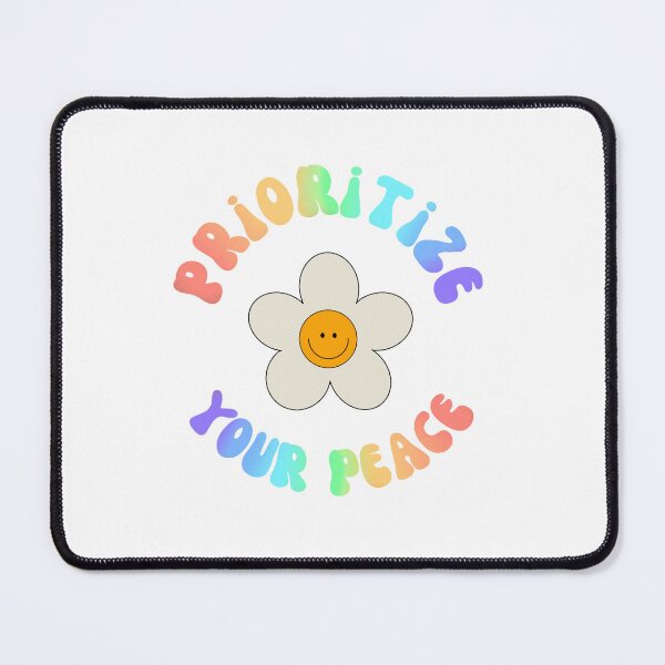 Item preview, Prioritize your peace rainbow colorful typography  designed and sold by Loveartse.