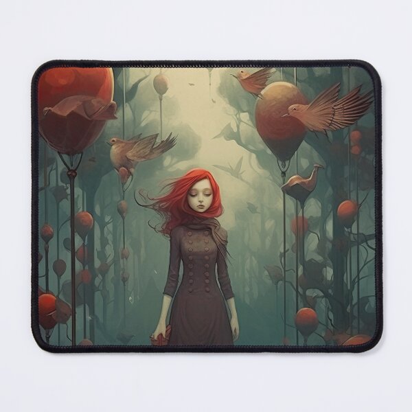 Item preview, Red head fantasy world girl designed and sold by ChromiaTechArt.