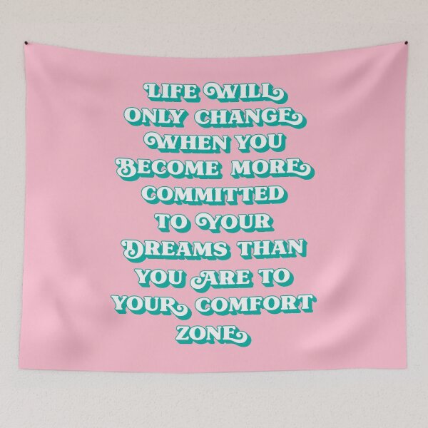 Item preview, Life Will Only Change when you become more committed to your dreams quote designed and sold by Paigaam.