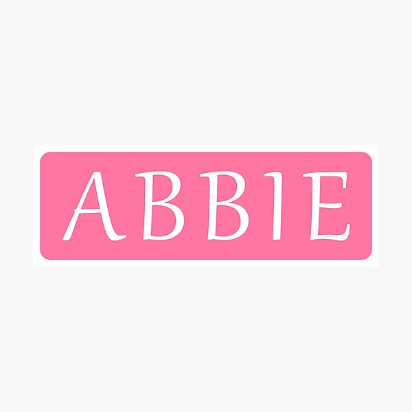 Item preview, Abbie Name designed and sold by Jeallan Designs.