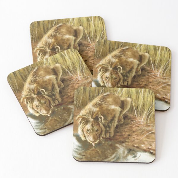 Item preview, Drinking Lion designed and sold by TheArtCave.