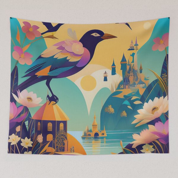 Item preview, Crow in a fantasy land designed and sold by KMA Home Design.