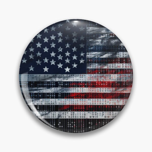 Item preview, The American flag meets the future code designed and sold by omaliai.