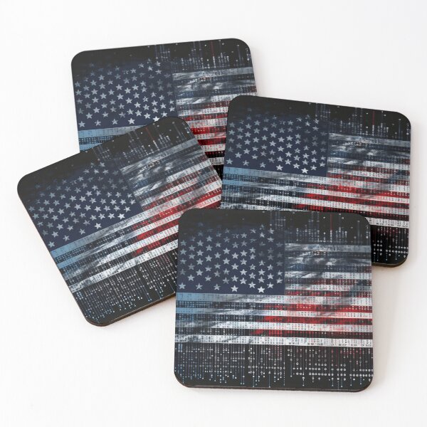 Item preview, The American flag meets the future code designed and sold by omaliai.