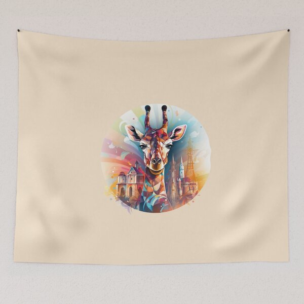 Item preview, Colorful giraffe theme  designed and sold by Okracha.