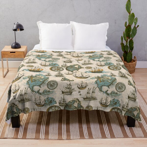 Item preview, Vintage map pattern designed and sold by Alessandro Remo Mazzoni Remotextiles.