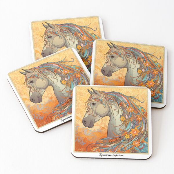 Item preview, Copie de Opal Radiance - Art Nouveau Horse designed and sold by EquestrianImperium.