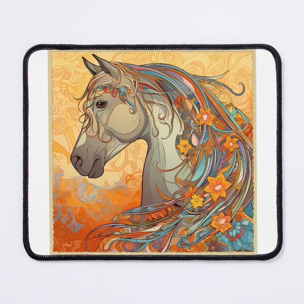 Item preview, Copie de Opal Radiance - Art Nouveau Horse designed and sold by EquestrianImperium.