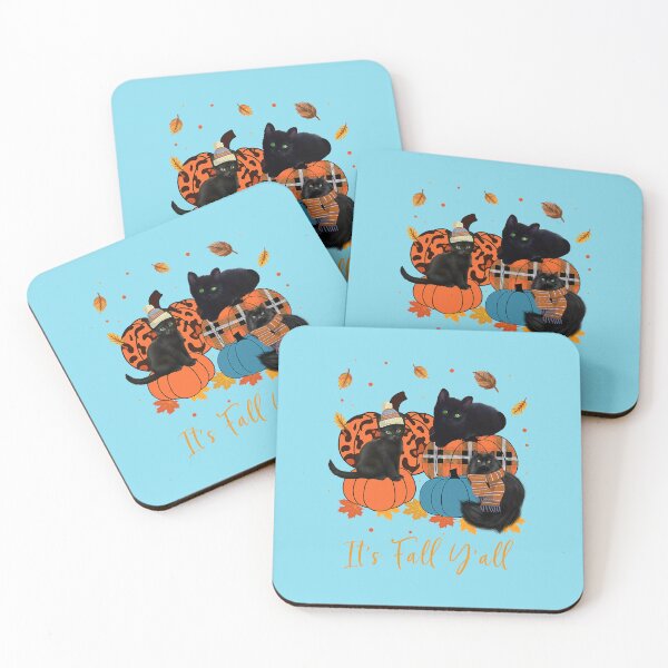 Item preview, Its Fall Yall Black Cats Happy Thanksgiving designed and sold by RanyaPickl.
