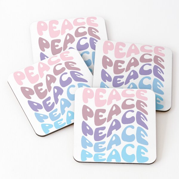 Item preview, Retro Groovy Typography - Peace Word - Retro Wavy Typography designed and sold by typoinspired.