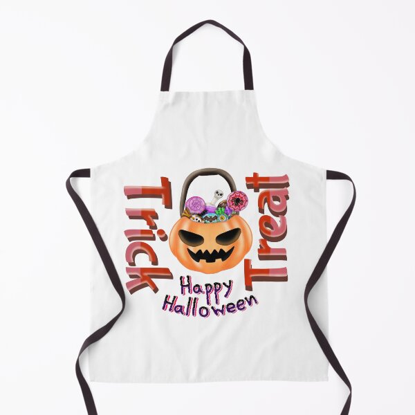 Item preview, Trick or treat happy Halloween text and illustration designed and sold by Florencute.