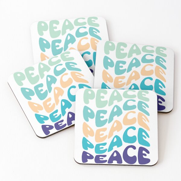 Item preview, Retro Groovy Typography - Peace Word - Retro Wavy Typography designed and sold by typoinspired.