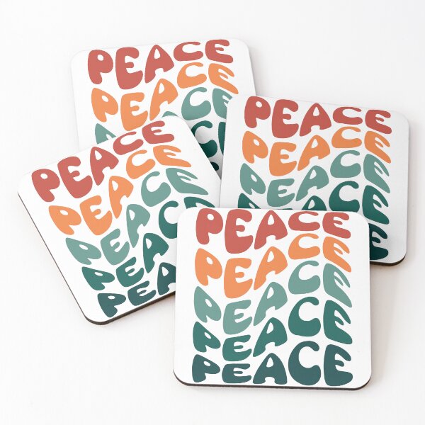 Item preview, Retro Groovy Typography - Peace Word - Retro Wavy Typography designed and sold by typoinspired.