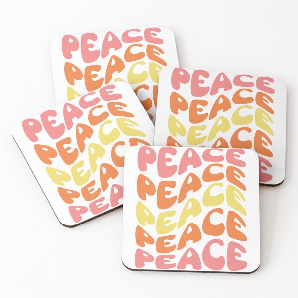 Item preview, Retro Groovy Typography - Peace Word - Retro Wavy Typography designed and sold by typoinspired.