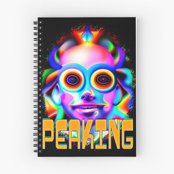 Item preview, Peaking - Captioned (2)- Trippy Psychedelic Art designed and sold by TheThirdEye.