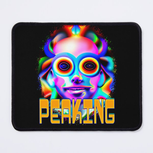 Item preview, Peaking - Captioned (2)- Trippy Psychedelic Art designed and sold by TheThirdEye.