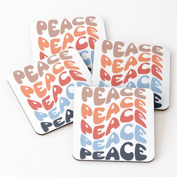 Item preview, Retro Groovy Typography - Peace Word - Retro Cool Typography designed and sold by typoinspired.