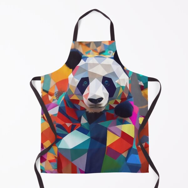 Item preview, Whimsical Geometric Panda - Playful Artistry of Colorful Shapes designed and sold by Freak-Scene.