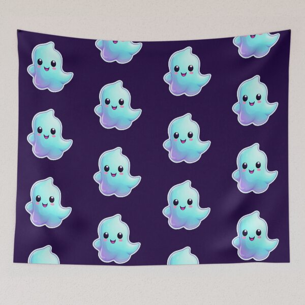 Item preview, Cute Blue Ghost  designed and sold by Nioon.