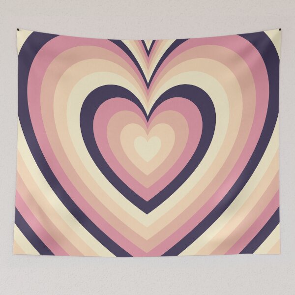 Item preview, Preppy Rose Gold Groovy Heart Pattern designed and sold by EpicCreation.