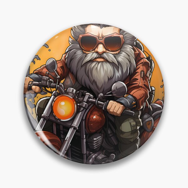 Item preview, Grandpa riding a motorcycle designed and sold by Welnic.
