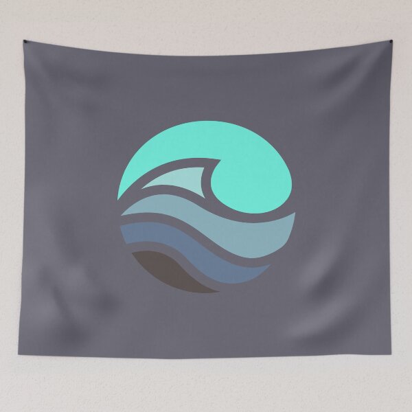 Item preview, Ocean Wave Emblem designed and sold by DarumaCreative's Shop.