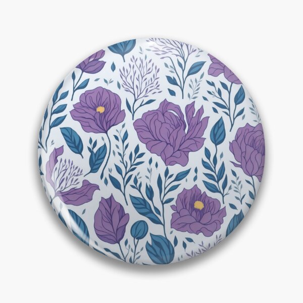 Item preview, Floral Pattern Purple Flowers designed and sold by druidwolfart.