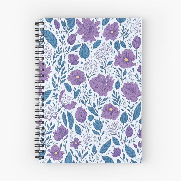 Item preview, Floral Pattern Purple Flowers designed and sold by druidwolfart.