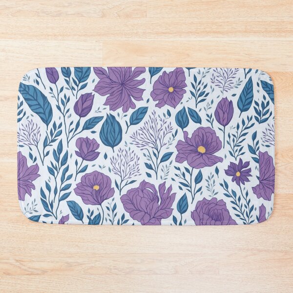 Item preview, Floral Pattern Purple Flowers designed and sold by druidwolfart.