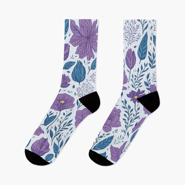 Item preview, Floral Pattern Purple Flowers designed and sold by druidwolfart.