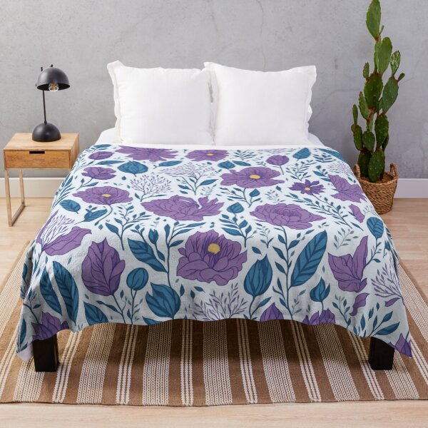 Item preview, Floral Pattern Purple Flowers designed and sold by druidwolfart.