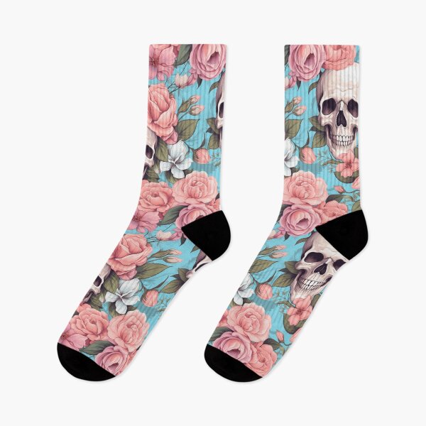Aperçu de l'œuvre Roses et têtes de mort pastel, vêtements alternatifs créée et vendue par EliteShadow.