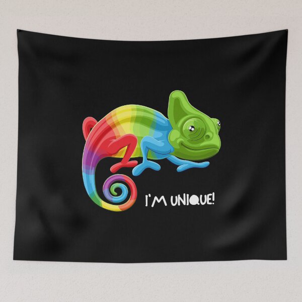 Item preview, I am Unique | Colorful | Vibrant Reptile - LGBT Pride designed and sold by Badowolf.