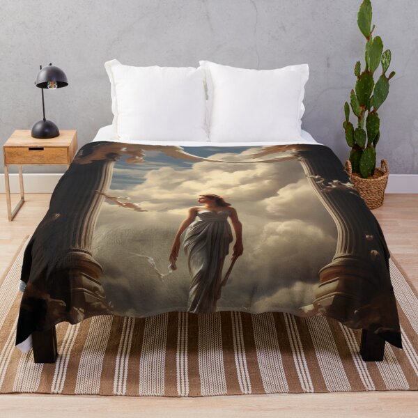 Item preview, Ascension: A Lone Traveler Amidst Heaven's Clouded Columns designed and sold by oanaunciuleanu.