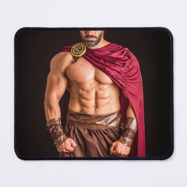 Item preview, Muscular man posing in roman gladiator costume designed and sold by Mercurius-M.