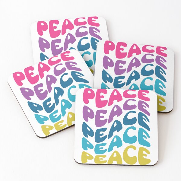 Item preview, Retro Groovy Typography - Cool Typography - Peace Word  designed and sold by typoinspired.