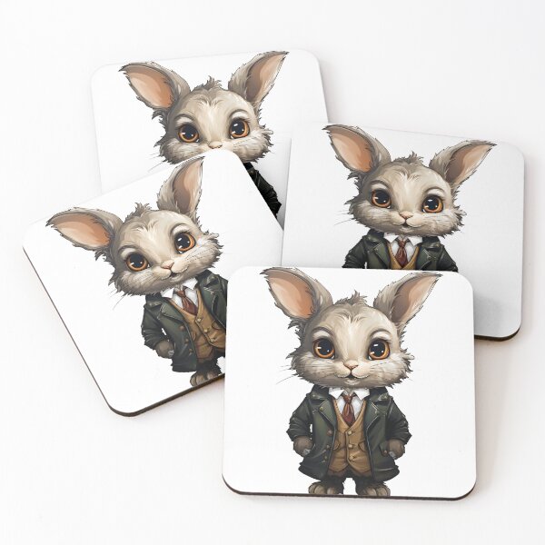 Item preview, A Rabbit With A Suit And Tie Sticker designed and sold by Welnic.
